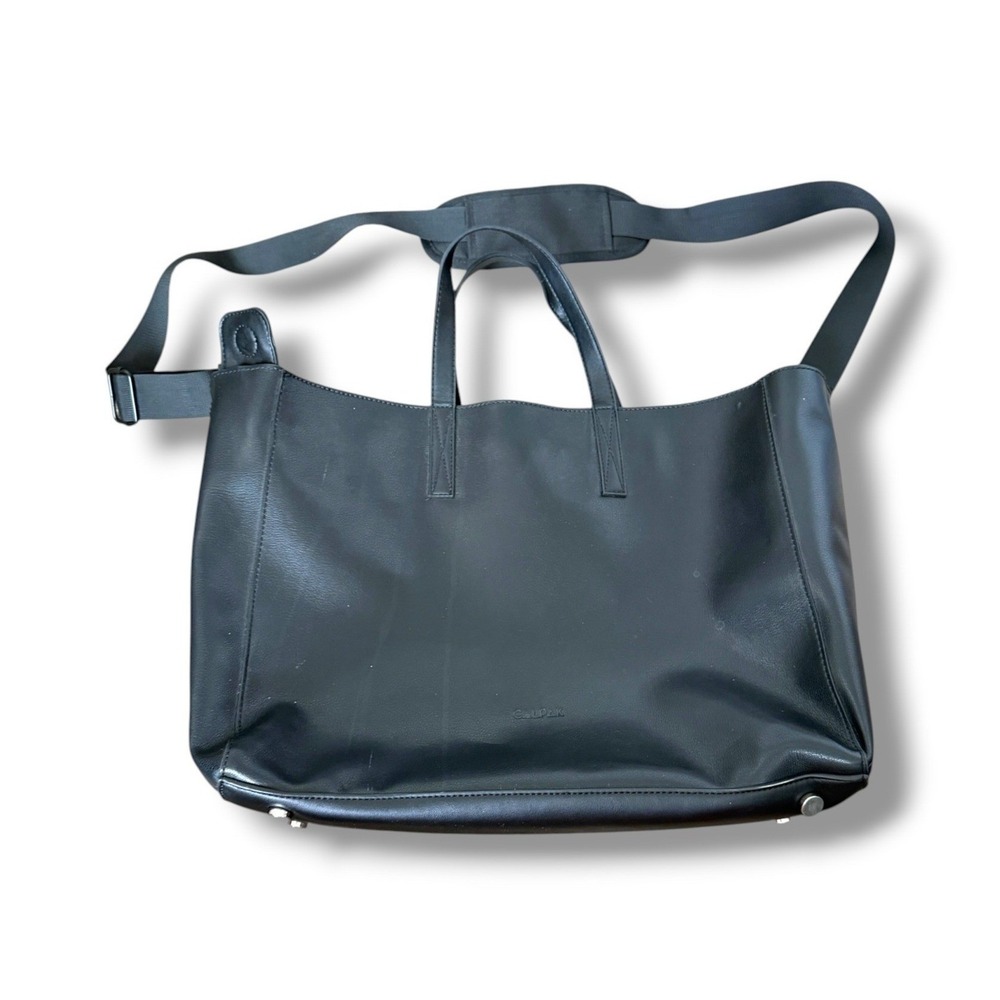 CALPAK Haven Black Laptop Tote Work Travel Bag Luggage Sleeve